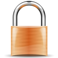 padlock orange