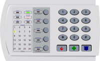 Alarm system control panel NX-124 by Rones