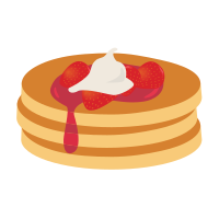 Pancakes with Strawberries