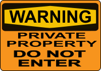 Private Property Sign
