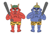 Red and Blue Oni