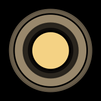 Saturn and its Rings, to scale.