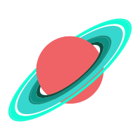 Fanciful Saturn-like Ringed Planet