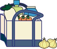 Canvas grocery bag