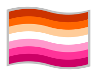 Lesbian pride flag