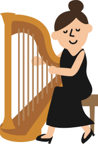 Harp player