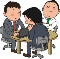 Tired businessmen