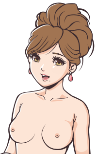 Topless Girl Manga Style