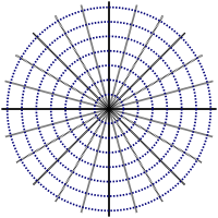 Polar Coordinate Icon
