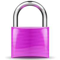 padlock violet