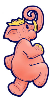 Pink Elephant - Isolated