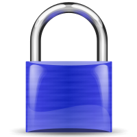 padlock blue