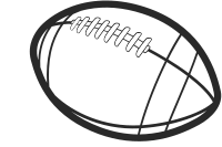 Rugby Ball line