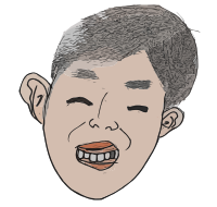 Drawn Man's Face