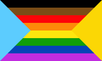 Indivisibility Flag gradient with triangles