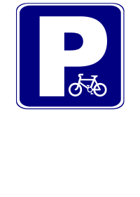 Bicycle parking sign