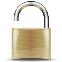 open padlock