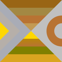 shades of gold and silver square version