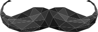 Mustache Lowpoly Transparent