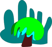 hill and tree
