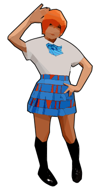Blue Skirt Lady