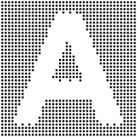 Inverted Dotted Capital A