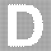 Dotted Capital D Inverted