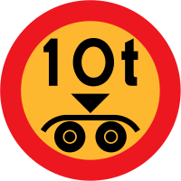 10 ton payload sign