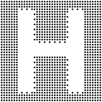 Dotted Capital H Inverted