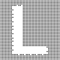 Dotted Capital L Inverted