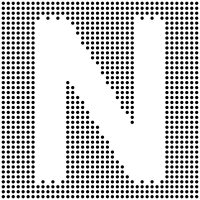Dotted Capital N Inverted