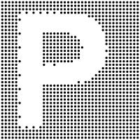 Dotted Capital P Inverted