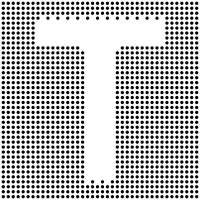 Dotted Capital T Inverted