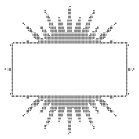 Dotted Burst Frame