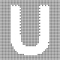 Dotted Capital U Inverted