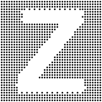 Dotted Capital Z Inverted