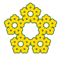 Fractal flower bed