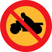 no motorbikes
