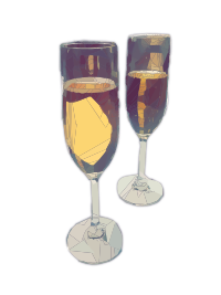 Two Glasses of Champagne