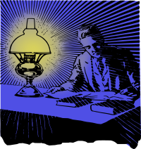 Study With Lamp - Colour Remix