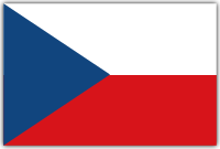 Flag of the Czech Republic with shadow