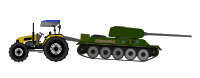 Tractor Pulls Tank