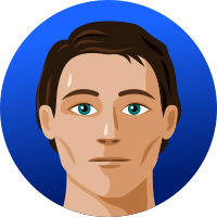 Human male head
