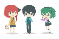 Three Anime Characters