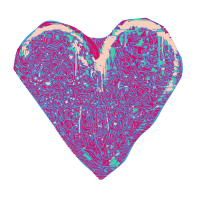 Abstract Pink Heart