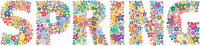 Spring Typography Prismatic