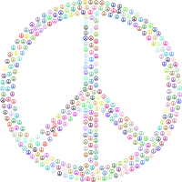 Peace Sign Fractal Mark III Colorful