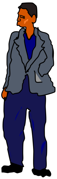 Blue Suit Man