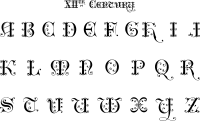 12th Century English Alphabet