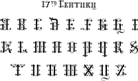 17th Century Alphabet